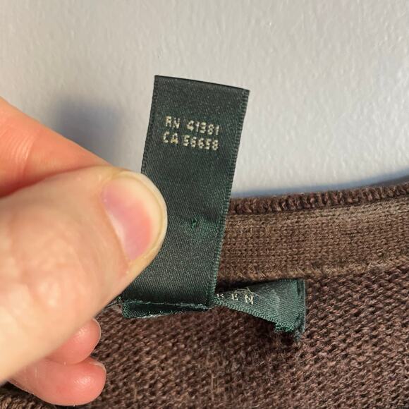 Ralph Lauren Vintage Brown Boho Aztec Inspired Southwest Sweater size 2X - Picture 7 of 8